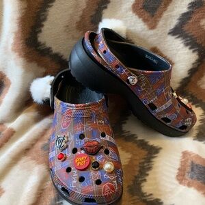 Crocs Limited Edition Platform Clog Disney Classic Cruella ll Size 8